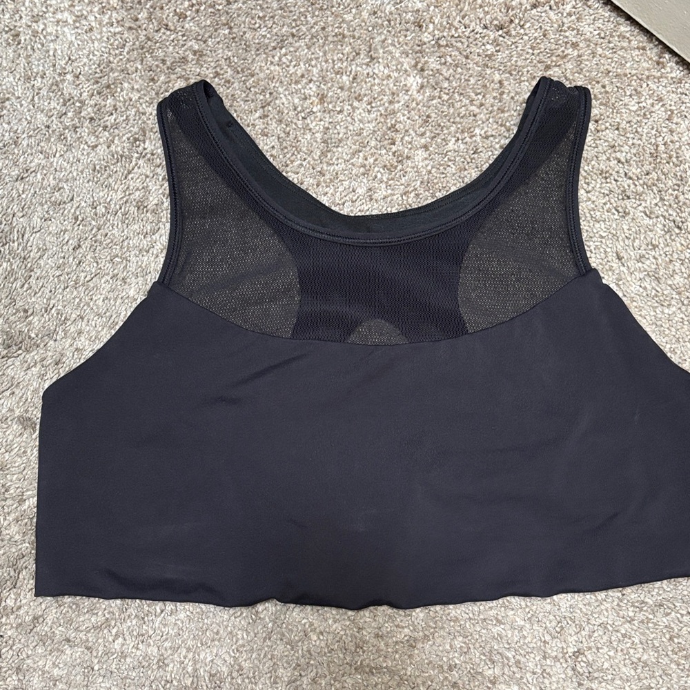 Lululemon Athletica Black Sports Bra with Mesh Detail